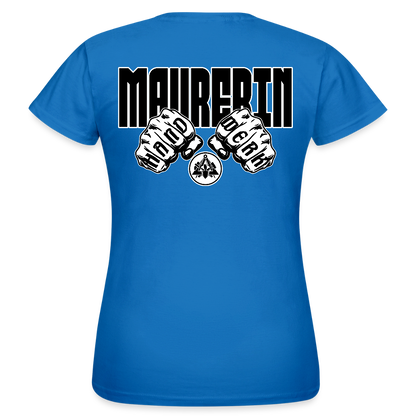 Frauen T-Shirt "Maurerin" (beidseitig bedruckt) Royalblau Frauen T-Shirt