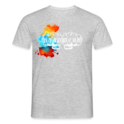 Unisex T-Shirt "Splash" Grau meliert Männer T-Shirt