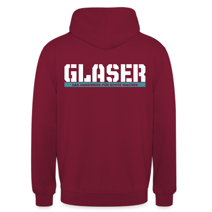 Unisex Hoodie HW-300 | MACHER "Glaser" Bordeaux Unisex Hoodie {{ color }}
