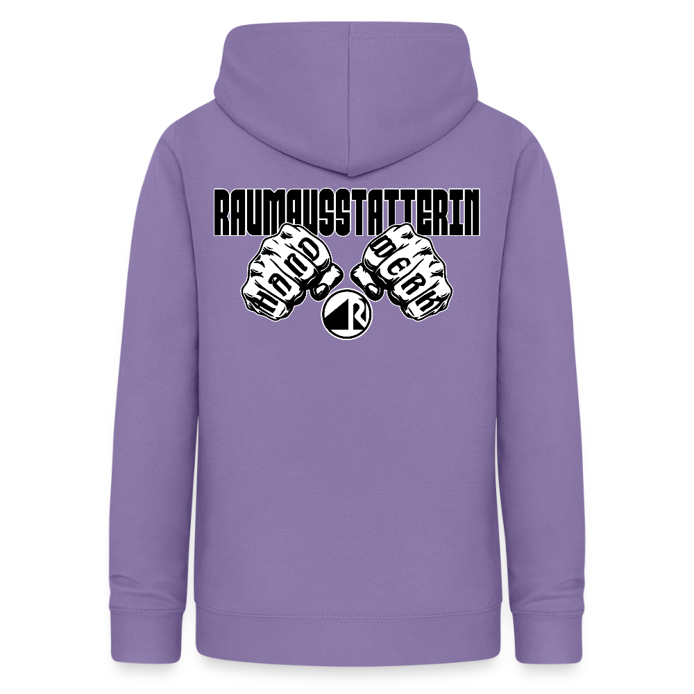 Frauen Hoodie "Raumausstatterin" (beidseitig beruckt) Lavendel Frauen Hoodie