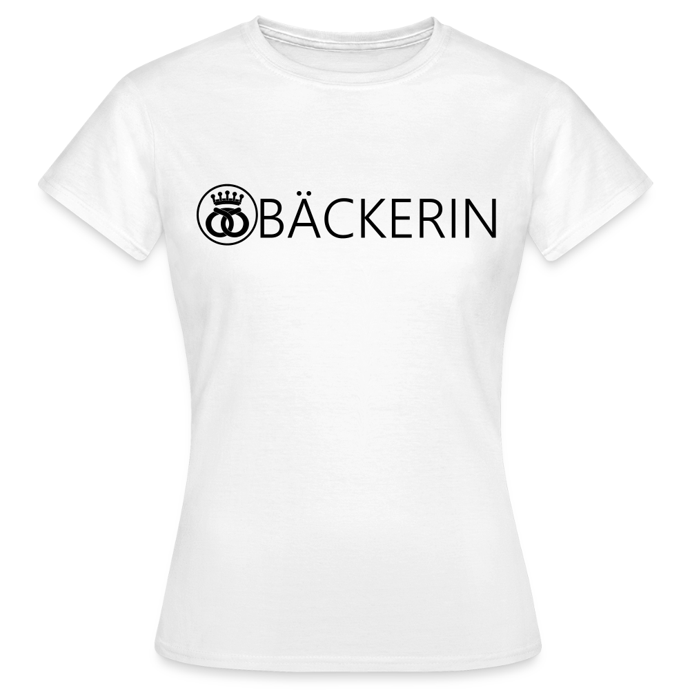 Frauen T-Shirt "Bäckerin" Weiß Frauen T-Shirt