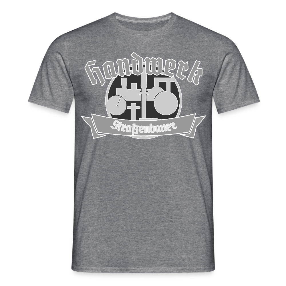 Unisex T-Shirt "Strassenbauer" Graphit meliert Männer T-Shirt