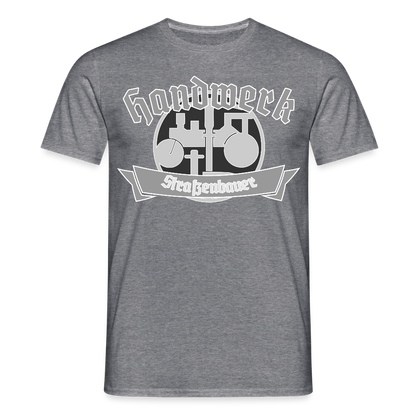 Unisex T-Shirt "Strassenbauer" Graphit meliert Männer T-Shirt