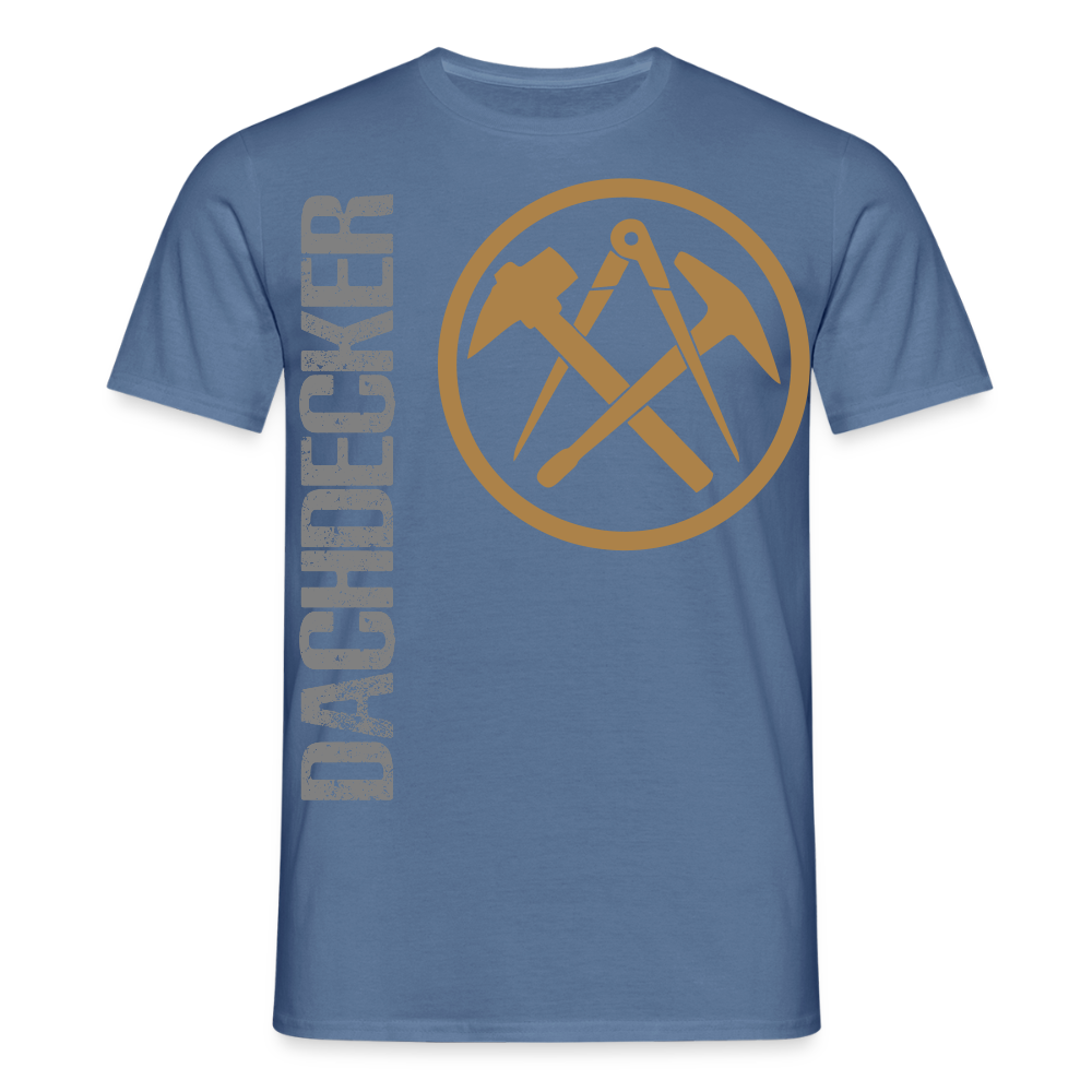 Unisex T-Shirt "Dachdecker" Taubenblau Männer T-Shirt