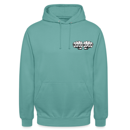 Unisex Hoodie "Drechsler" (beidseitig bedruckt) - Pastelltürkis