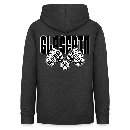 Frauen Hoodie "Glaserin" (beidseitig beruckt) Anthrazit Frauen Hoodie
