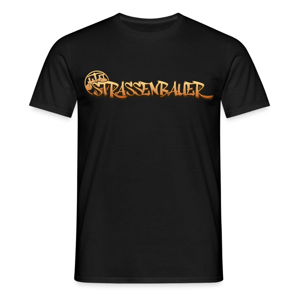 Unisex T-Shirt "Strassenbauer" Schwarz Männer T-Shirt