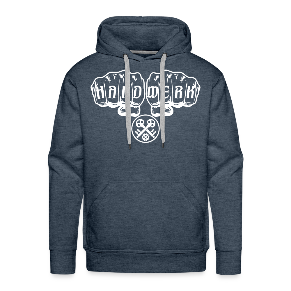 Männer Premium Hoodie "Schlosser" Jeansblau Männer Premium Hoodie