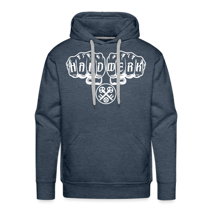 Männer Premium Hoodie "Schlosser" Jeansblau Männer Premium Hoodie