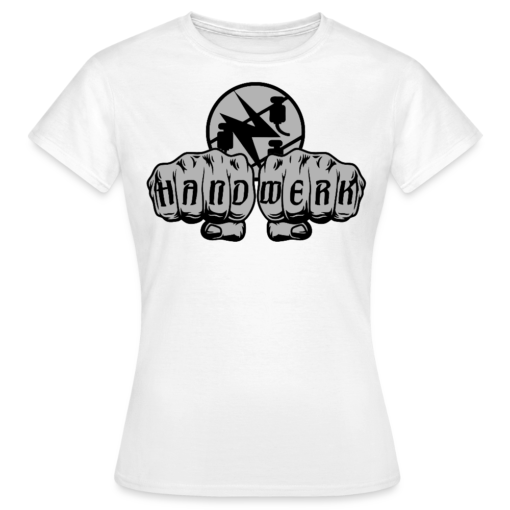 Frauen T-Shirt "Elektriker" Weiß Frauen T-Shirt