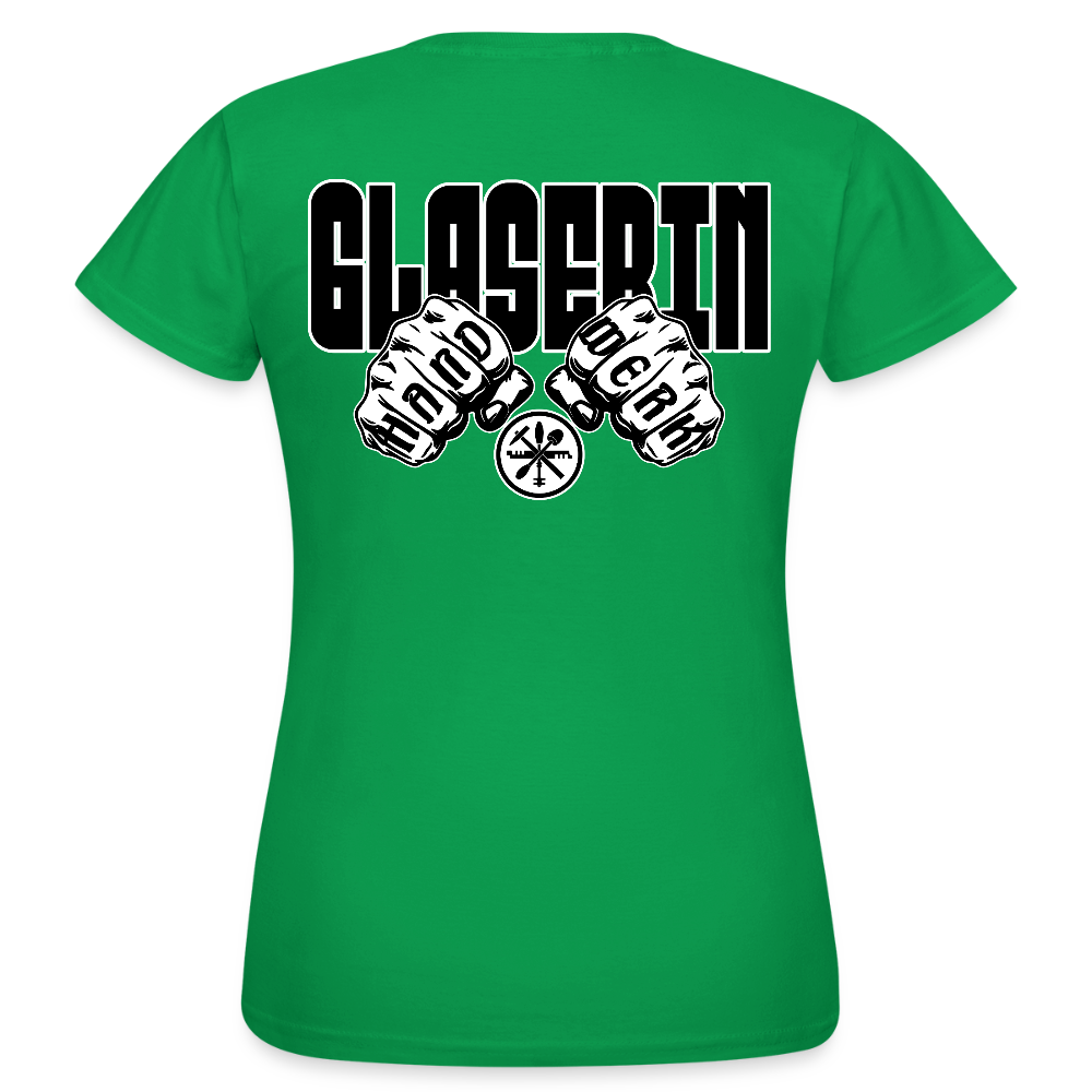 Frauen T-Shirt "Glaserin" (beidseitig bedruckt) Kelly Green Frauen T-Shirt