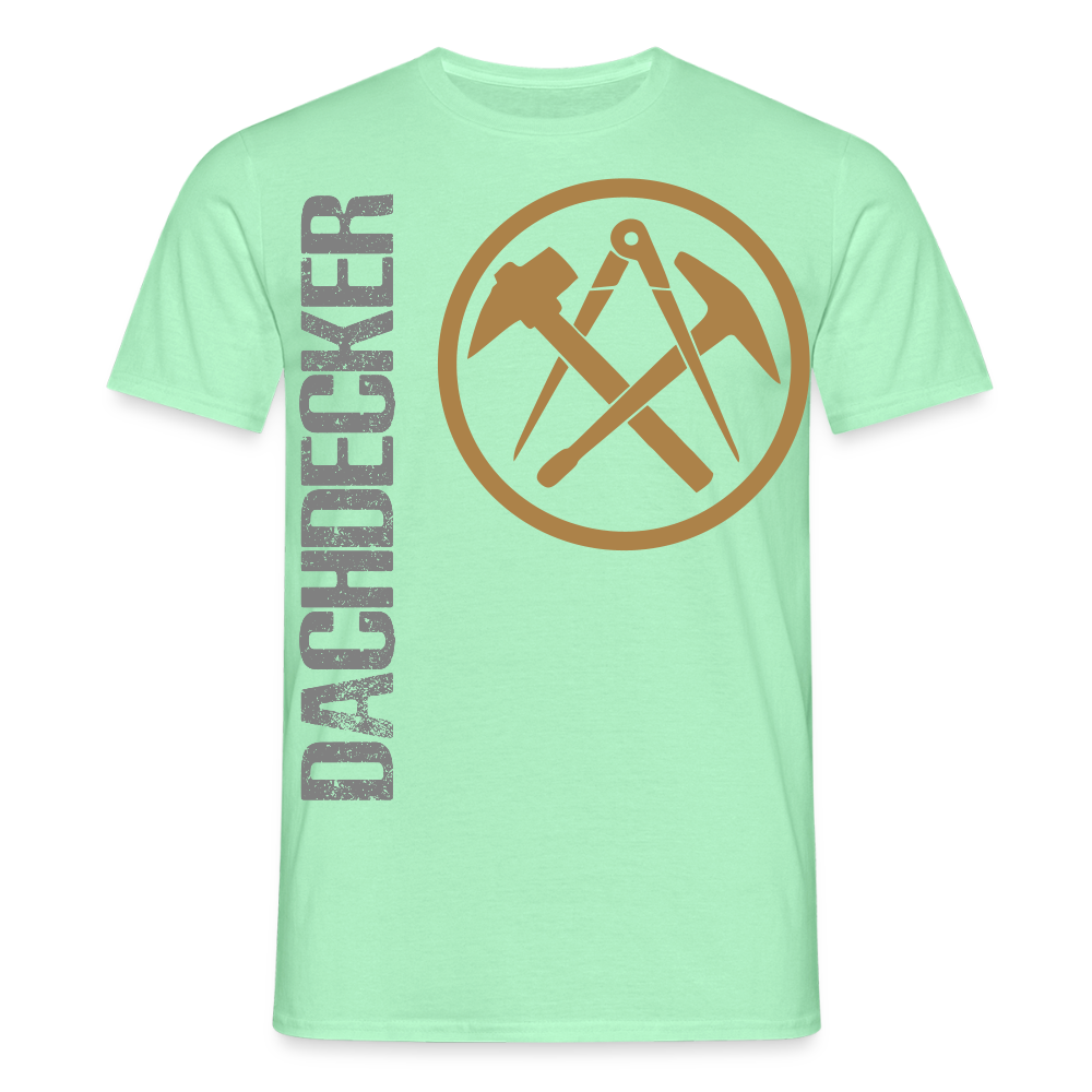 Unisex T-Shirt "Dachdecker" Mintgrün Männer T-Shirt