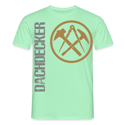 Unisex T-Shirt "Dachdecker" Mintgrün Männer T-Shirt