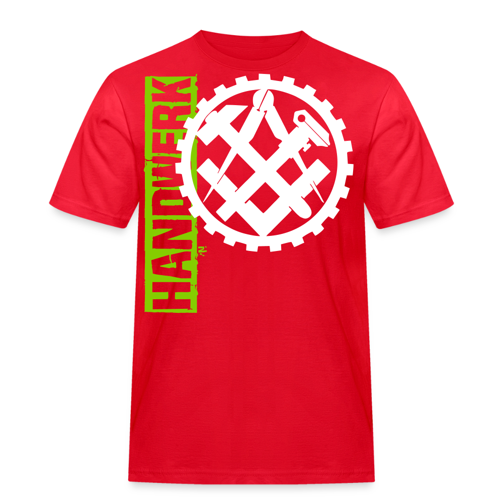 Unisex Workwear T-Shirt "Mechaniker" Rot Männer Workwear T-Shirt