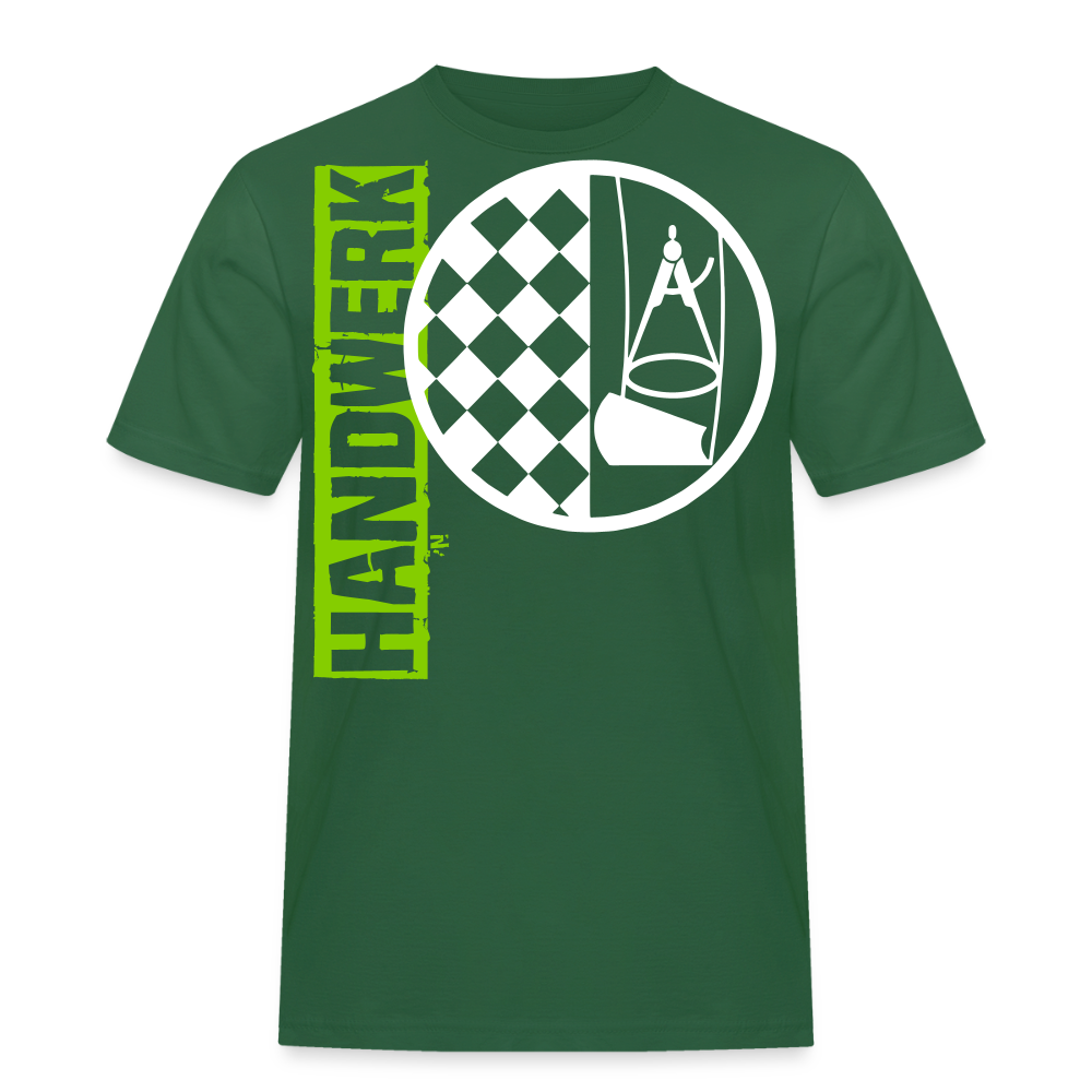 Unisex Workwear T-Shirt "Bodenleger" Flaschengrün Männer Workwear T-Shirt