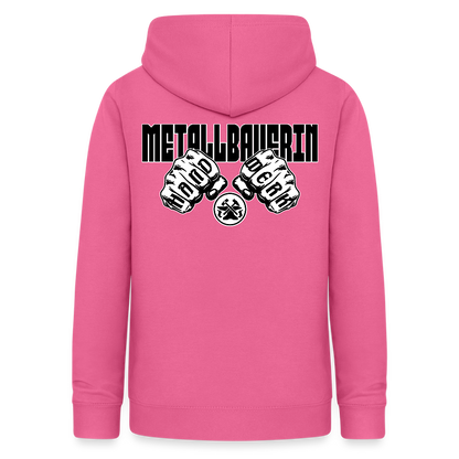 Frauen Hoodie "Metallbauerin" (beidseitig beruckt) Pink Frauen Hoodie