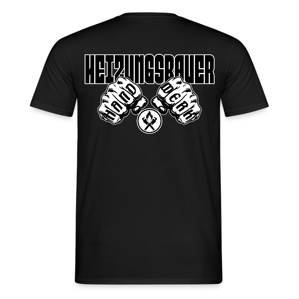 Unisex T-Shirt "Heizungsbauer" Schwarz Männer T-Shirt