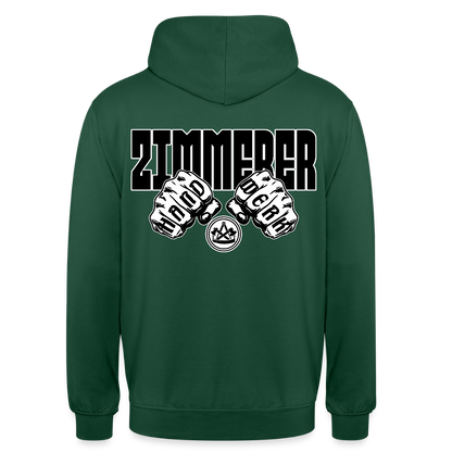 Unisex Hoodie "Zimmerer" (beidseitig bedruckt) Flaschengrün Unisex Hoodie