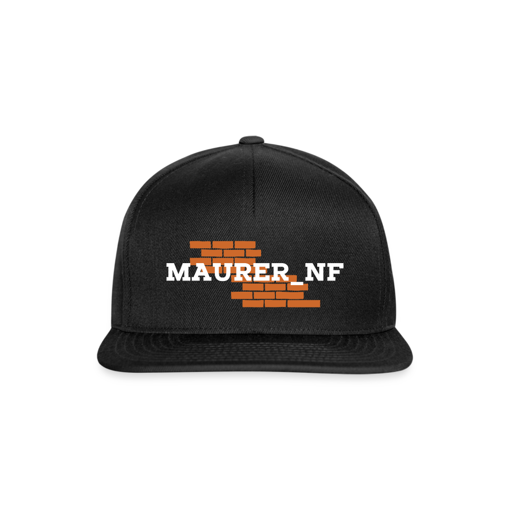 Maurer_NF Snapback Schwarz Schwarz One size Snapback Cap