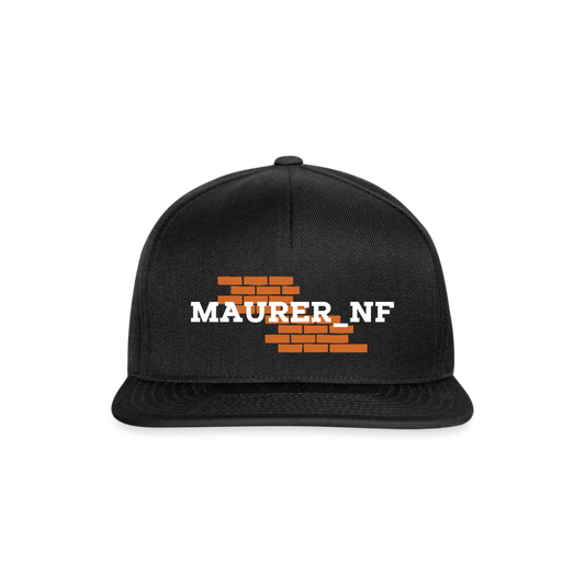 Maurer_NF Snapback Schwarz Schwarz One size Snapback Cap