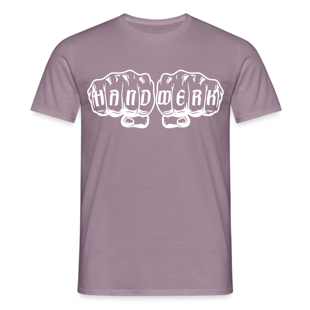 Unisex T-Shirt "Handwerk" Lilagrau Männer T-Shirt