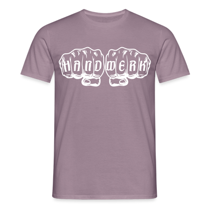 Unisex T-Shirt "Handwerk" Lilagrau Männer T-Shirt