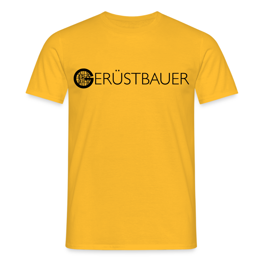Unisex T-Shirt "Gerüstbauer" - Gelb