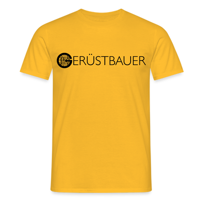 Unisex T-Shirt "Gerüstbauer" Gelb Männer T-Shirt