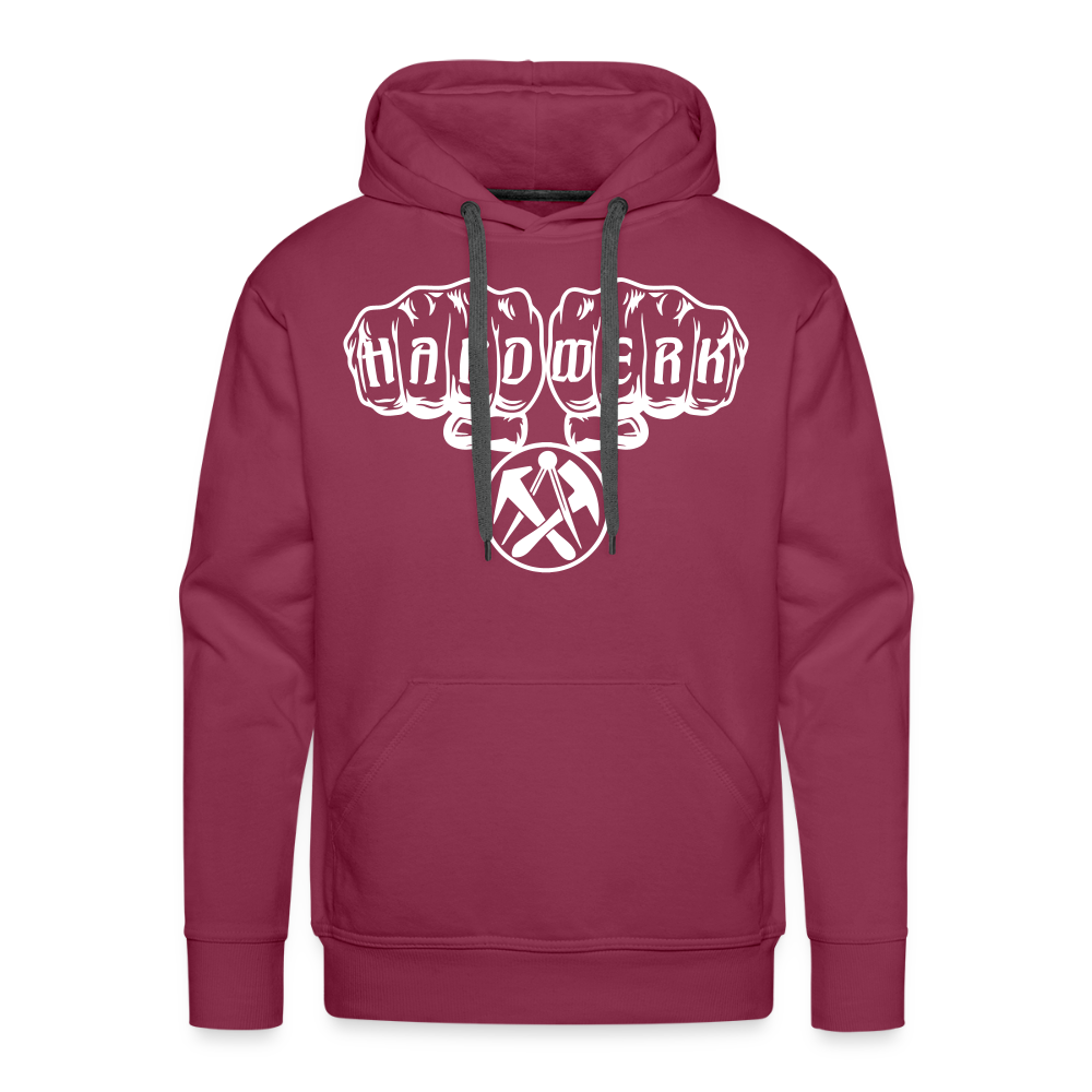 Männer Premium Hoodie "Dachdecker" Bordeaux Männer Premium Hoodie