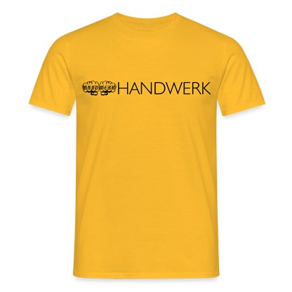 Unisex T-Shirt "Handwerk" Gelb Männer T-Shirt