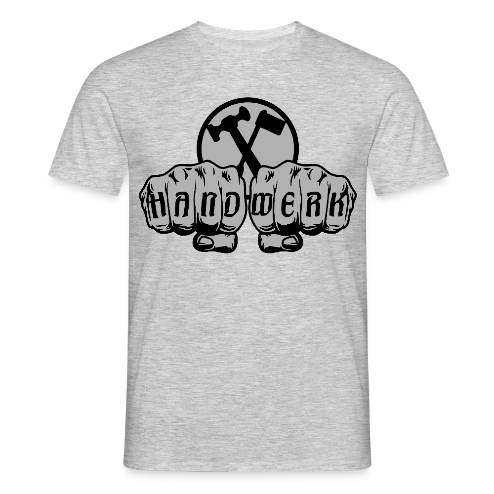 Unisex T-Shirt "Installateur" Grau meliert Männer T-Shirt