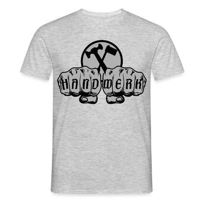 Unisex T-Shirt "Installateur" Grau meliert Männer T-Shirt