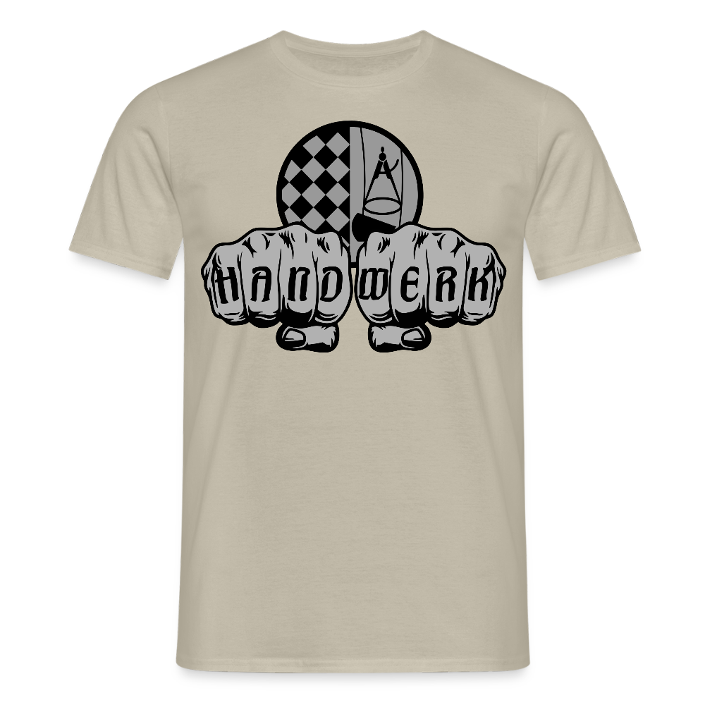 Unisex T-Shirt "Bodenleger" Sandbeige Männer T-Shirt