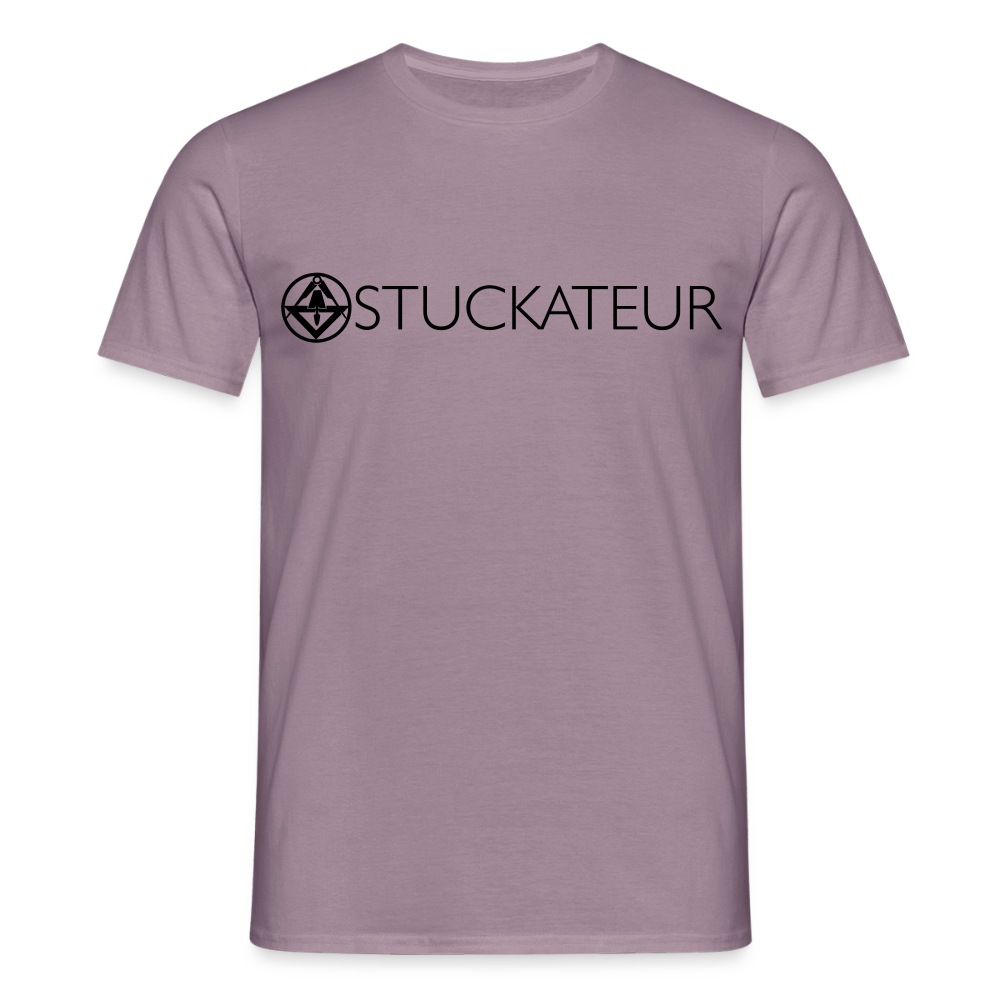 Unisex T-Shirt "Stuckateur" Lilagrau Männer T-Shirt