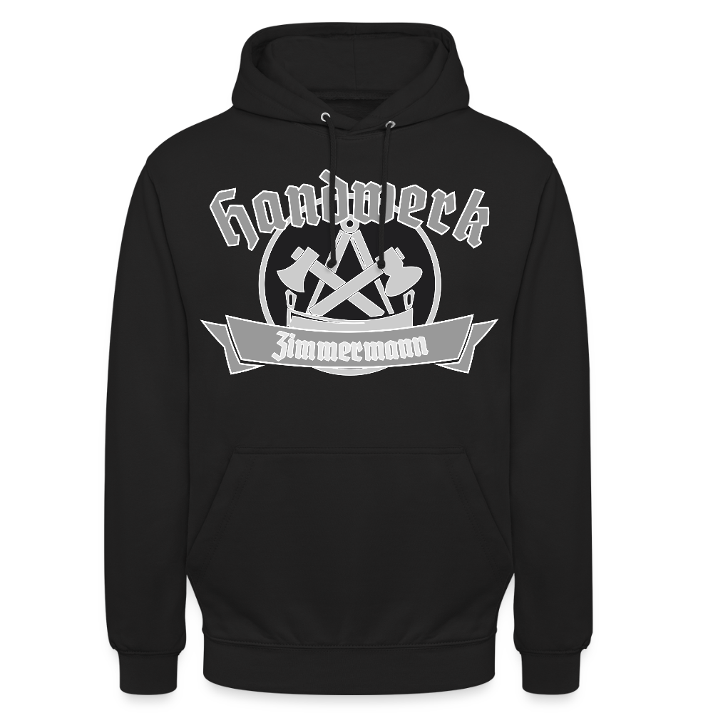 Unisex Hoodie "Zimmermann" Schwarz Unisex Hoodie