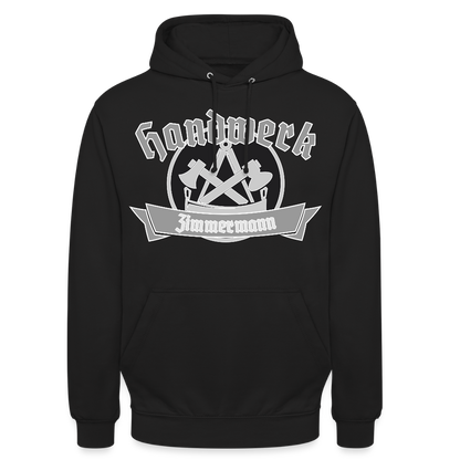 Unisex Hoodie "Zimmermann" Schwarz Unisex Hoodie