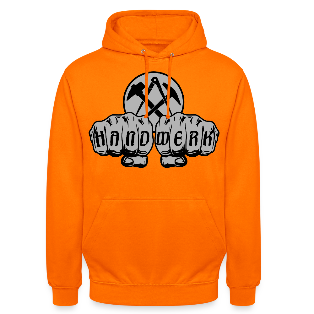 Unisex Hoodie "Dachdecker" Orange Unisex Hoodie