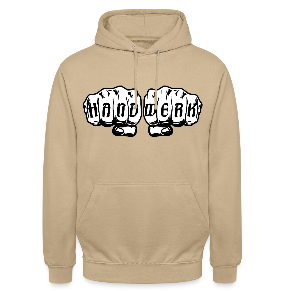 Unisex Hoodie "Handwerk" Beige Unisex Hoodie