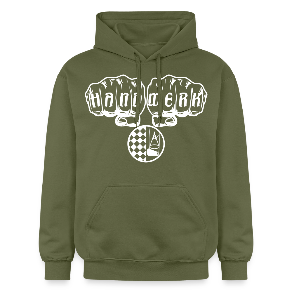 Gildan Unisex Softstyle® "Bodenleger" Militärgrün Gildan Unisex Softstyle® Midweight Hoodie
