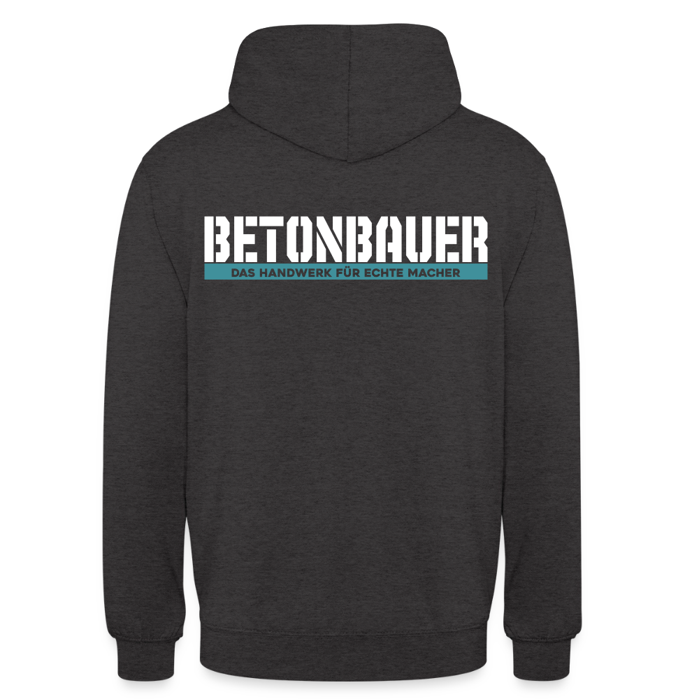 Unisex Hoodie HW-300 | MACHER "Betonbauer" Anthrazit Unisex Hoodie {{ color }}