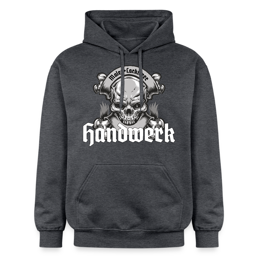 Unisex Hoodie "Skull-Maler/Lackierer" Dunkelgrau meliert Gildan Unisex Softstyle® Midweight Hoodie
