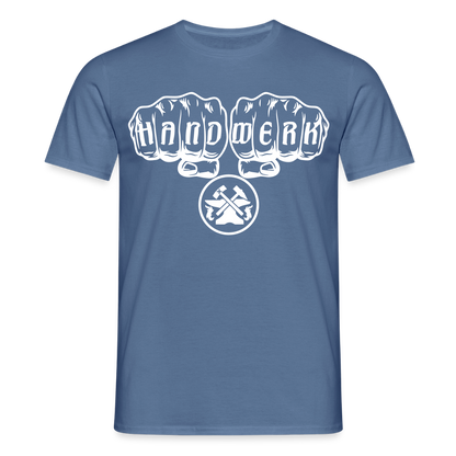 Unisex T-Shirt "Metallbauer" Taubenblau Männer T-Shirt