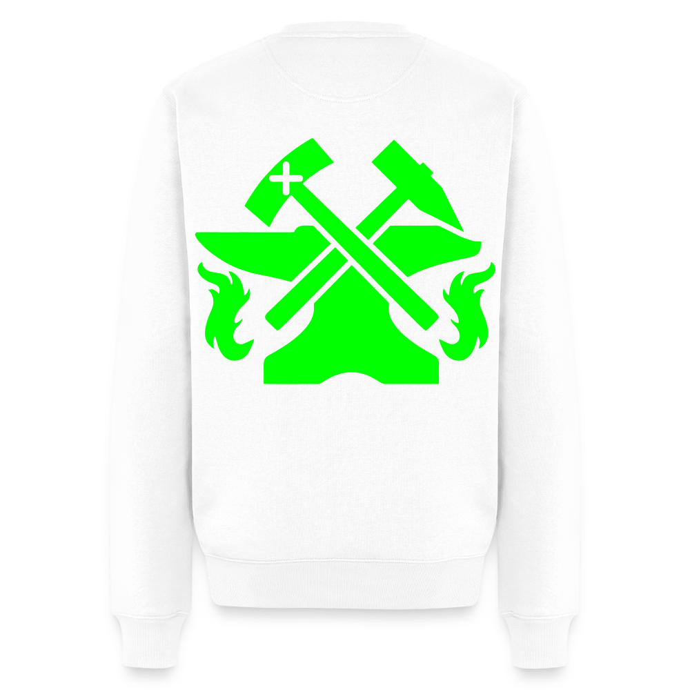Unisex Premium Pullover "Metallbauer" neongrün Weiß Männer Premium Pullover