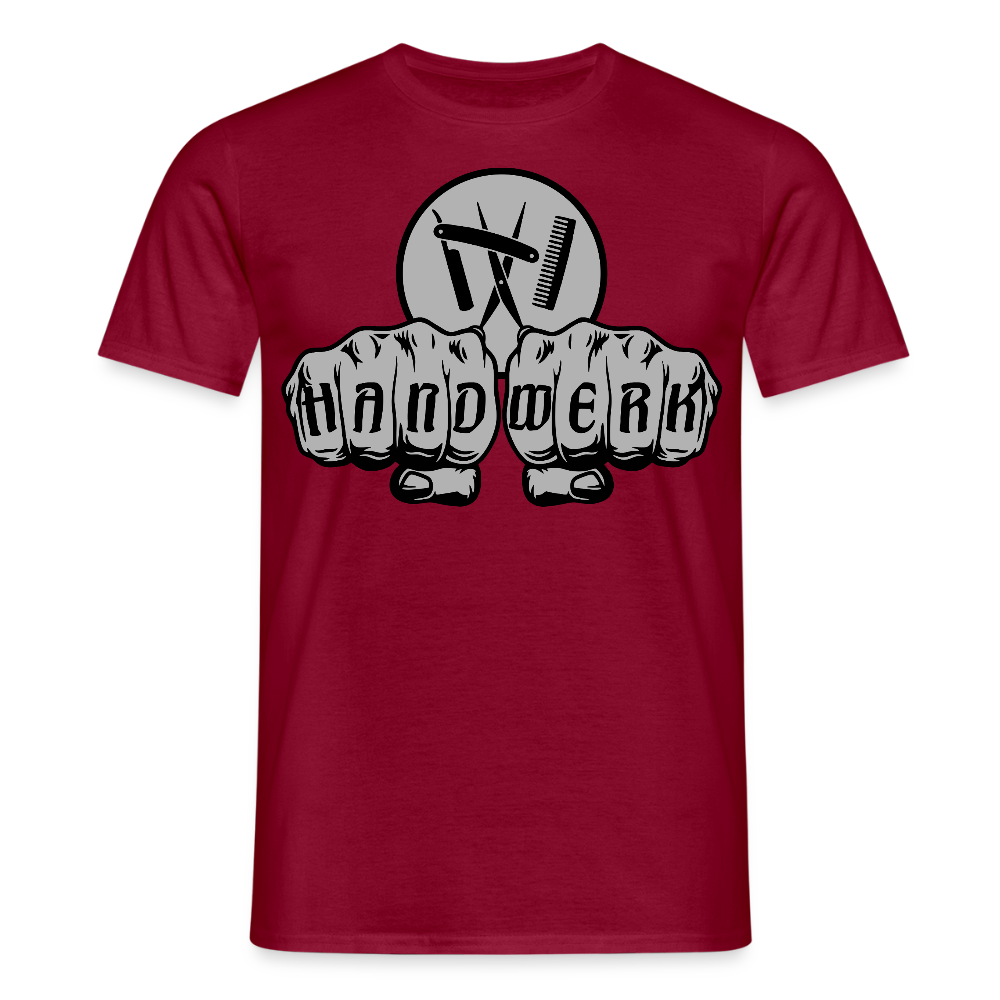Unisex T-Shirt "Friseur" Ziegelrot Männer T-Shirt