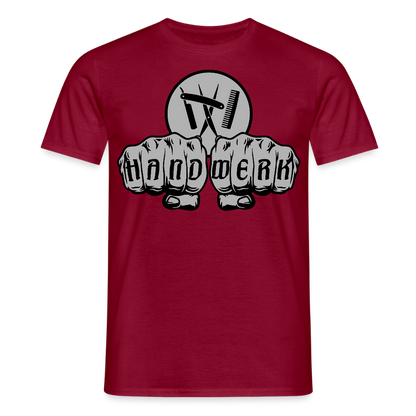 Unisex T-Shirt "Friseur" Ziegelrot Männer T-Shirt