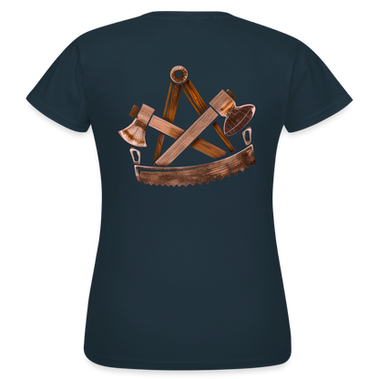 Frauen T-Shirt "Zimmermann" (beidseitig bedruckt) - Navy