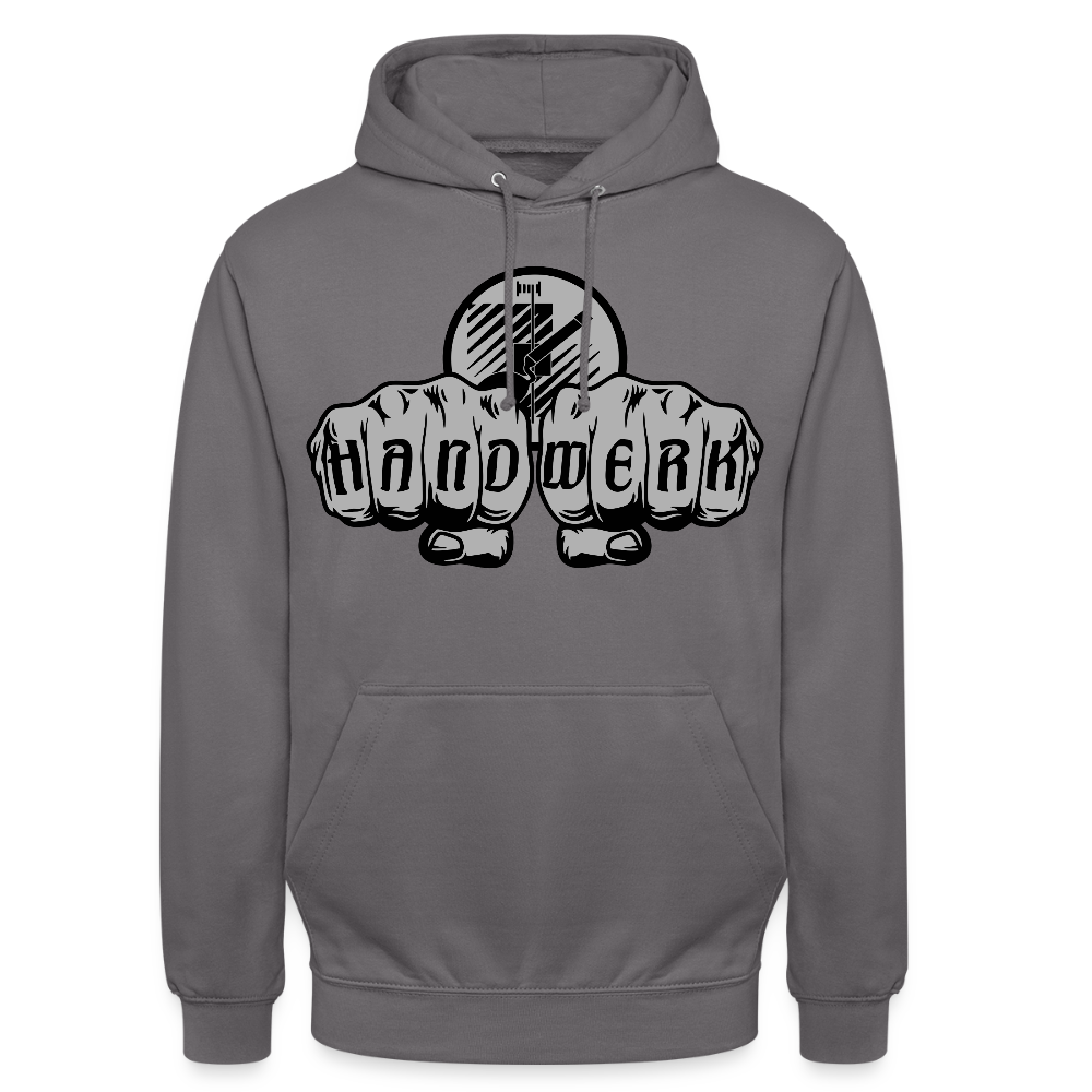 Unisex Hoodie "Fliesenleger" Mittelgrau Unisex Hoodie