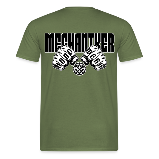 Unisex T-Shirt "Mechaniker" Militärgrün Männer T-Shirt