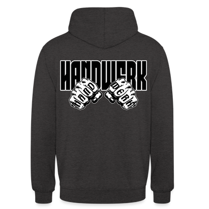 Unisex Hoodie "Handwerk" (beidseitig bedruckt) Anthrazit Unisex Hoodie