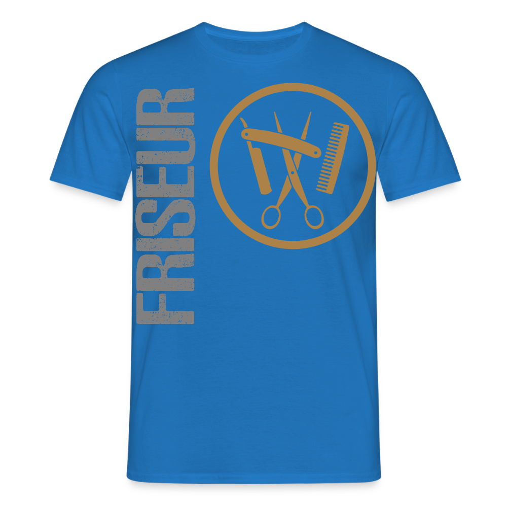 Unisex T-Shirt "Friseur" Royalblau Männer T-Shirt
